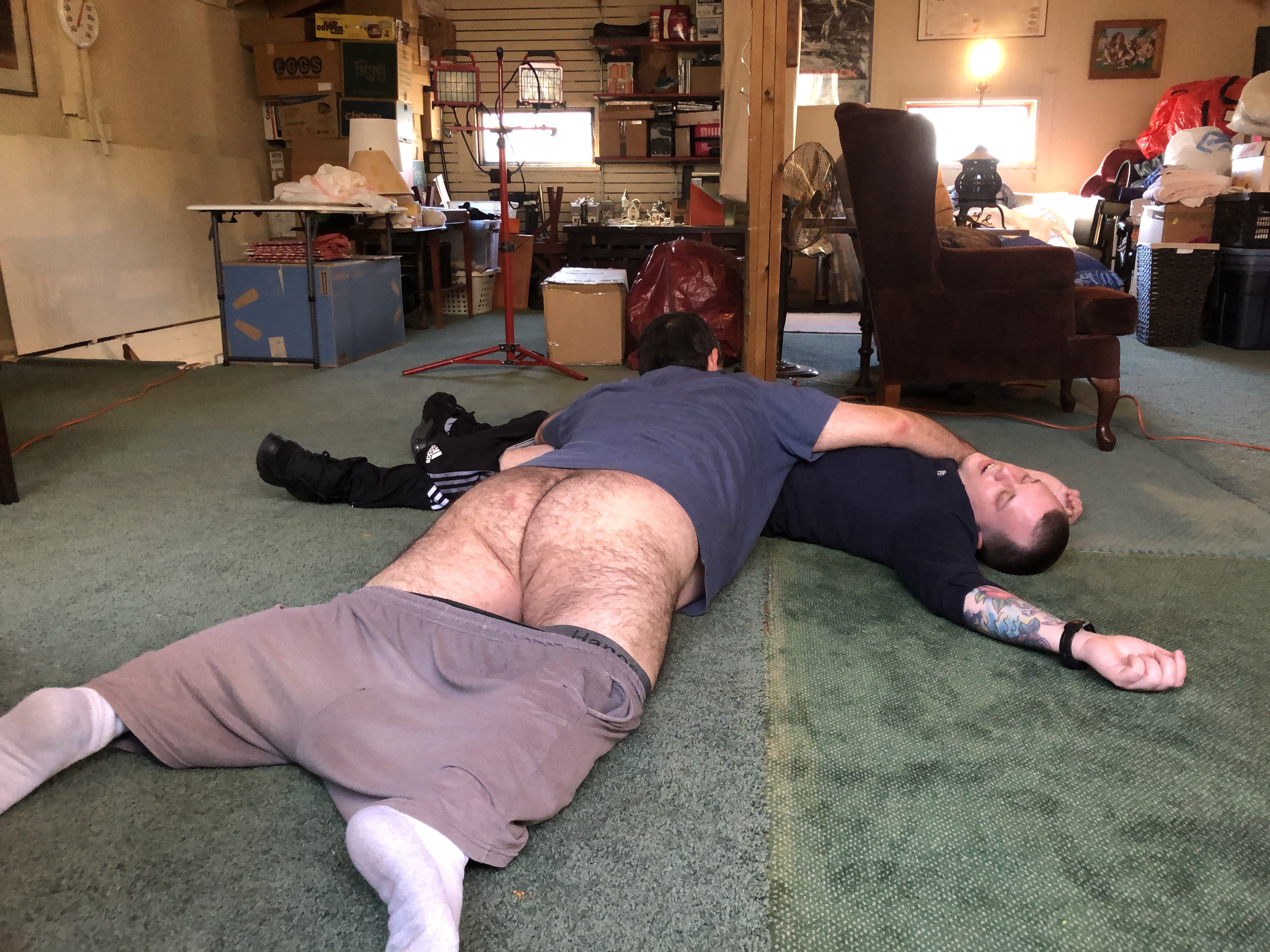 Me and one of my boys playing dead together — 9